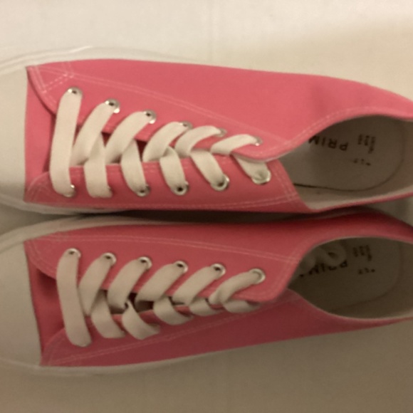 Primark Pink Canvas Sneakers size 10USA - Picture 2 of 7